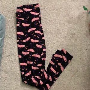 One size flamingo leggings